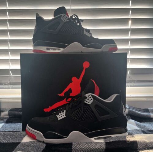 Nike Air Jordan 4 OG Retro BRED (2019 Release) Size 13 Brand New