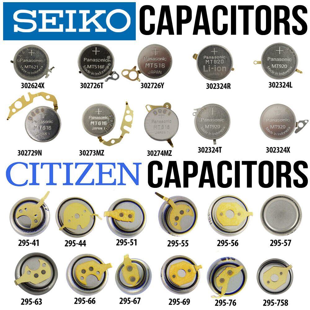 Citizen & Seiko Watch Battery Capacitors Replacement Parts Repair Service -  NEW! | eBay