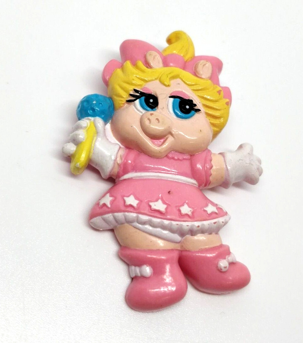 Vintage Muppet Babies Baby Miss Piggy Brooch Pin 1988… - Gem