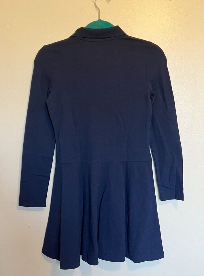 Childrens Place Girls School Uniform Dress 10 / 12 Navy Blue Long ... image.