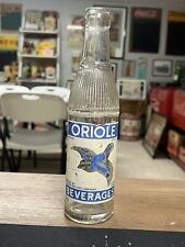 CLINTON, IOWA rare 1940s ACL Soda Oriole Beverages Bird Clinton Bottling Co