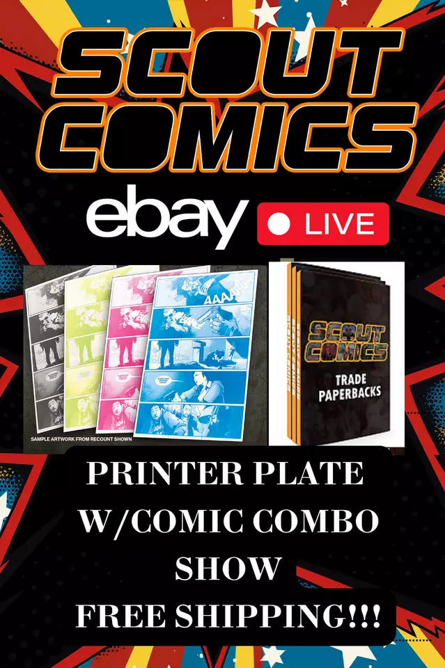 Comic & Printer Plate Combo Show!  FREE SHIPPING! 1 of 1 Plates!