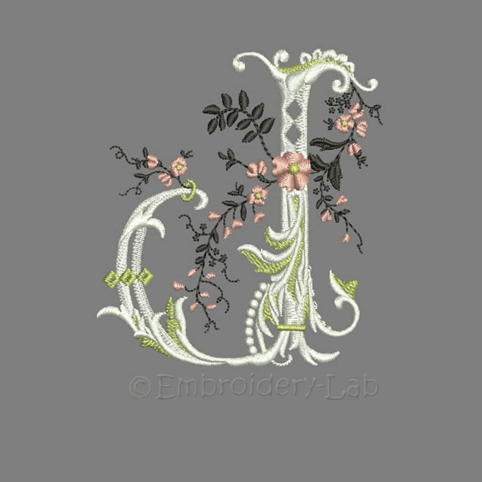 Elegant Monogram Font J Embroidery Designs Machine Embroidery Designs ...