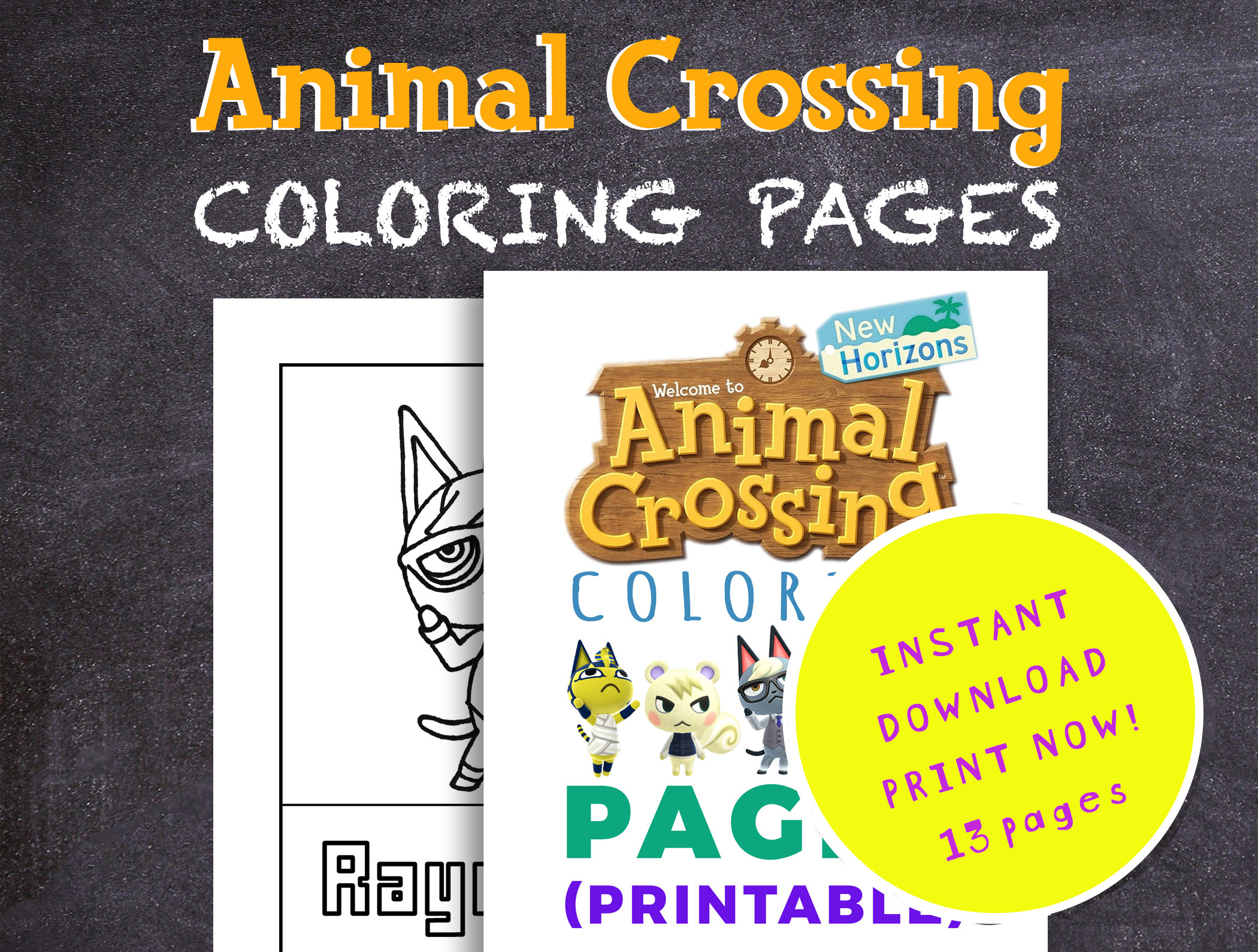 80 Animal Crossing Coloring Pages Marshall Best