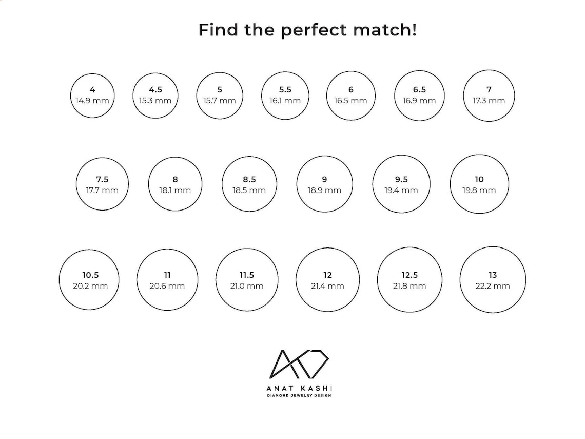 Kay Jewelers Printable Ring Size Chart