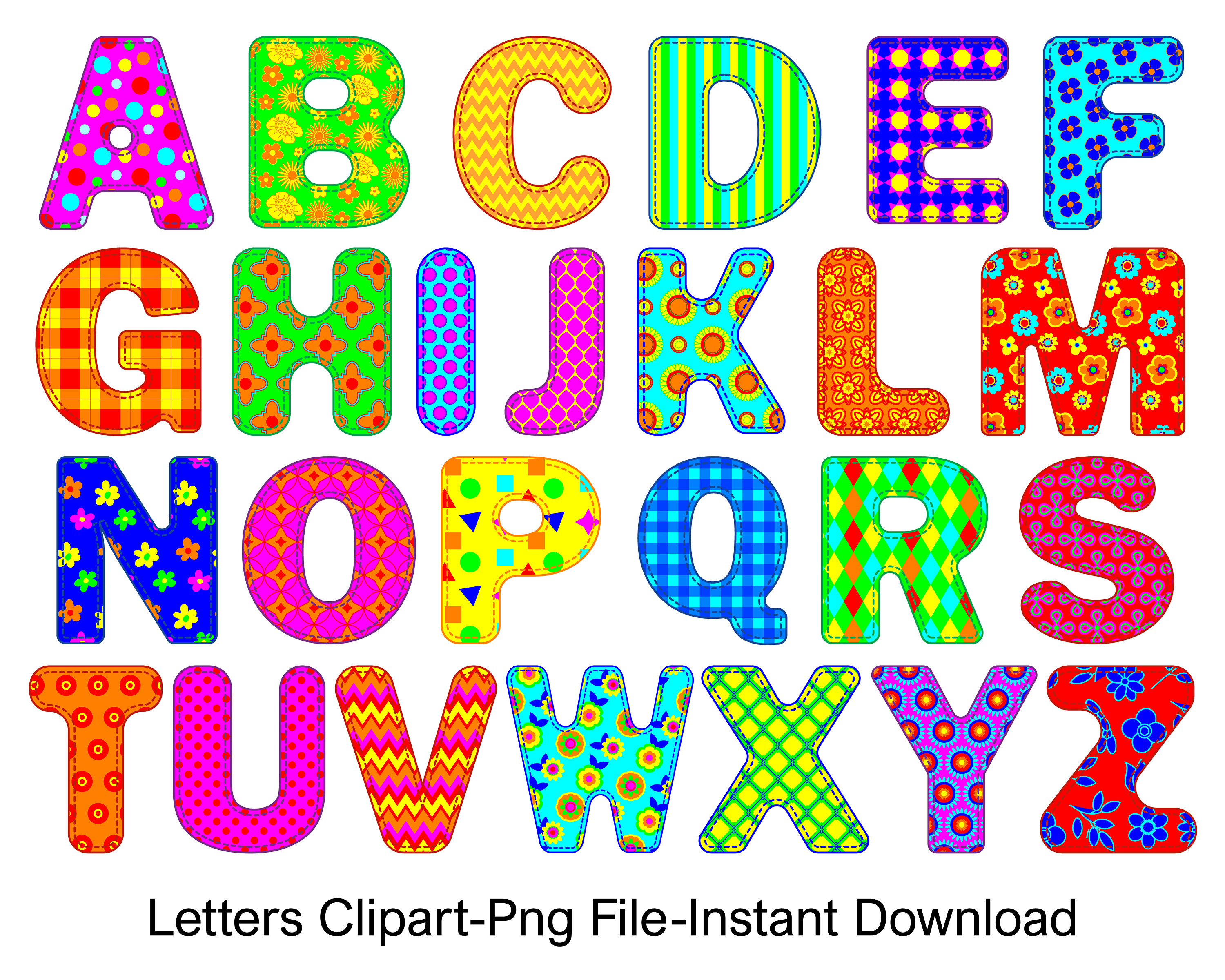 Letters Alphabet Clipart image.