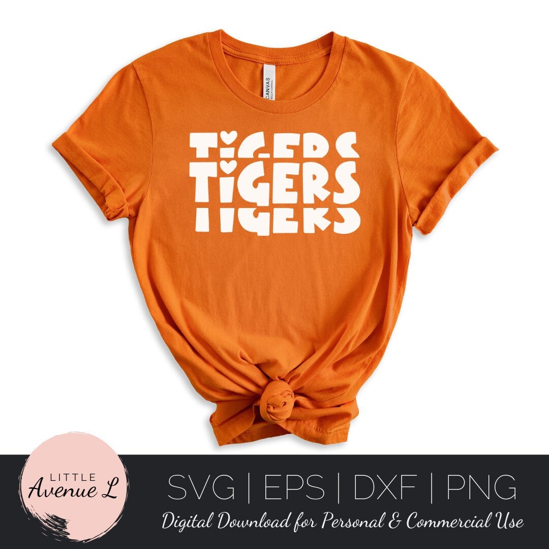 Tigers Svg Tigers Cut File Tigerss Png School Svg Team - Etsy