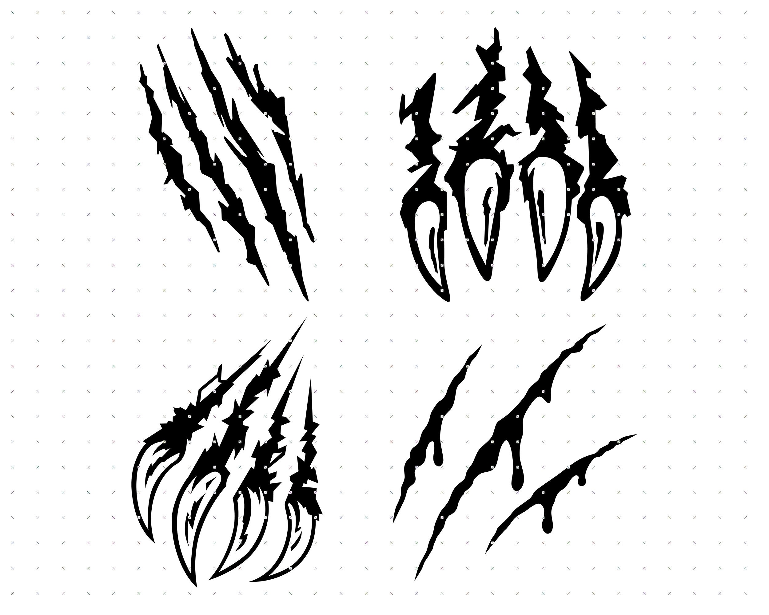 Claw Marks Svg, Claw Scratches Clipart, Animal Claws Png, Animal ...