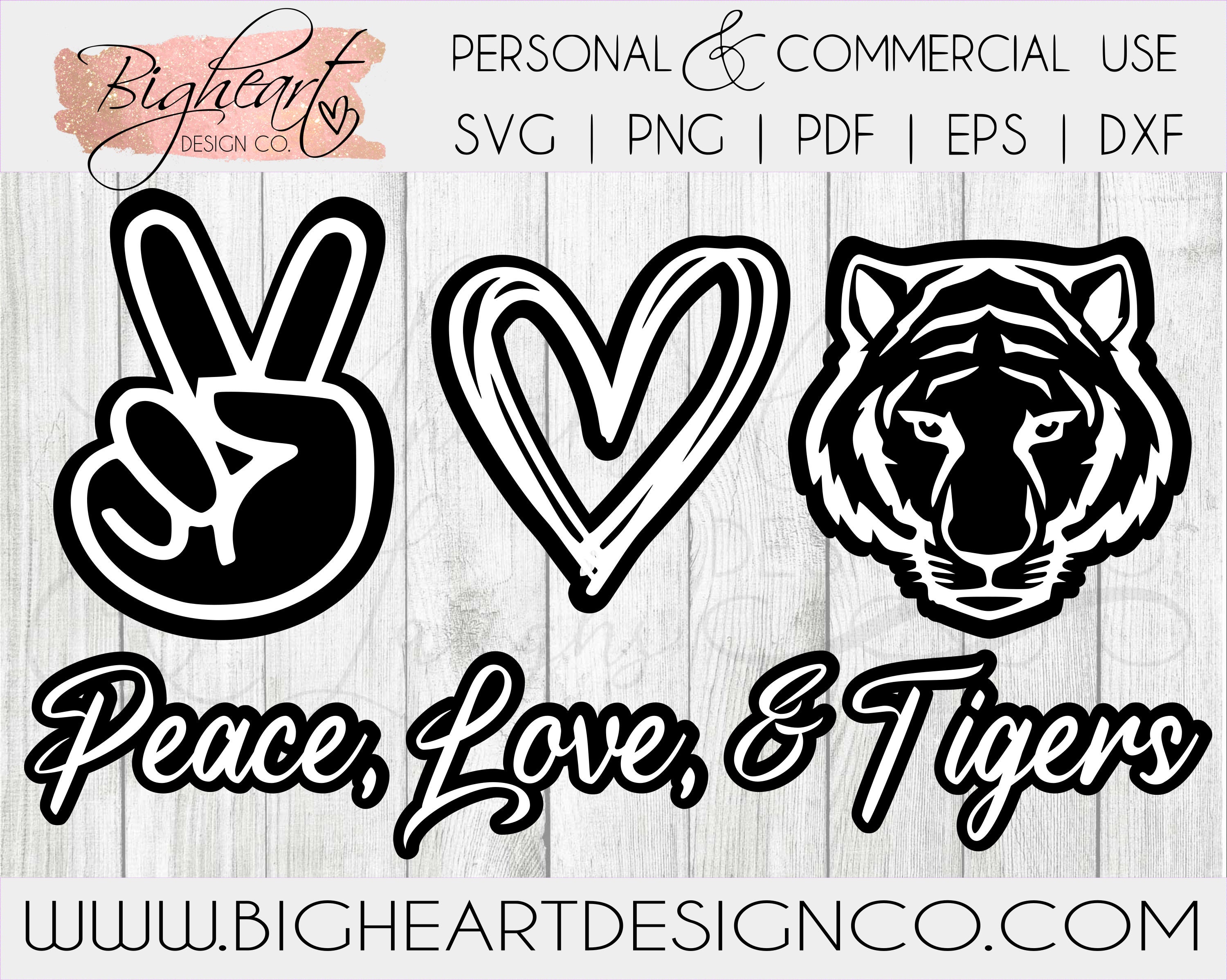 Tigers Word SVG