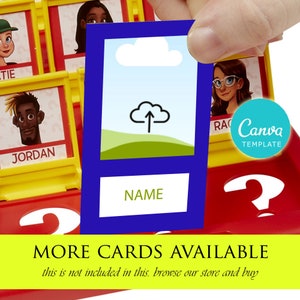 Guess Who, Guess Who Template, Guess Who Cards, Personalized Guess Who ...