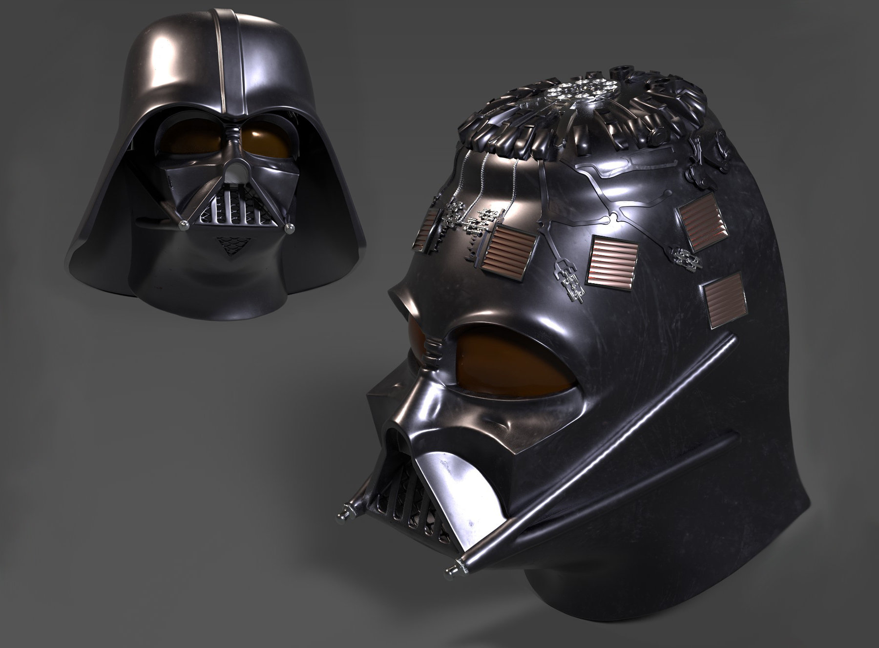 Samurai Darth Vader Helmet 3D Print Model | atelier-yuwa.ciao.jp