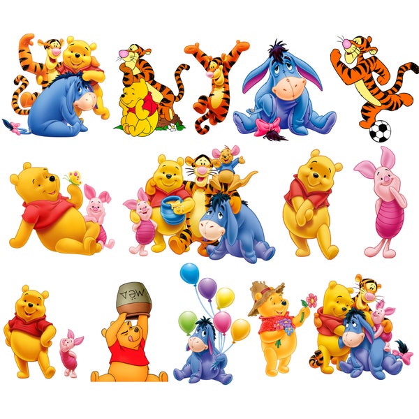 Winnie Pooh Stickers - Etsy