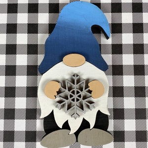 SVG LASER Cut DIGITAL Let It Snow Gnome Tiered Tray - Etsy