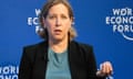 FILE - YouTube CEO Susan Wojcicki speaks during a conversation at the World Economic Forum in Davos, Switzerland, on May 24, 2022. Wojcicki has died, according to her husband. Dennis Troper says in a statement posted on social media late Friday, Aug. 9, 2024. (AP Photo/Markus Schreiber)