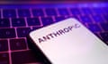 Anthropic's logo by a computer keyboard