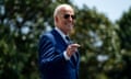 President Biden Departs The White House For Texas<br>WASHINGTON, DC - JULY 29: President Joe Biden departs the White House en route to Austin, Texas on July 29, 2024 in Washington, DC. President Biden is visiting Texas to deliver remarks to commemorate the 60th Anniversary of the Civil Rights Act and pay respects to the late Rep. Shelia Jackson Lee (D-TX). (Photo by Bonnie Cash/Getty Images)