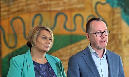 Greens senators Dorinda Cox (left) and David Shoebridge, 2 July, 2024