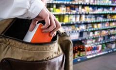 Woman Stealing In Supermarket