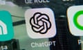 the ChatGPT app icon on a phone