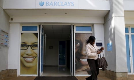 A Barclays branch in Kenya. The bank is to sell its stake in its African business.