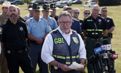 Georgia bureau of investigations director Chris Honey speaks during a press conference after a shooting at Apalachee high school.