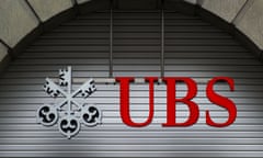 UBS logo at a branch in Zurich