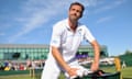 Conor Niland after losing to Adrian Mannarino at Wimbledon 2011. Photograph: Ben Stansall/AFP/Getty Images