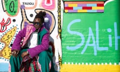 Fallou Wadje, the 36-year-old designer and founder of the Baayfall clothing line.