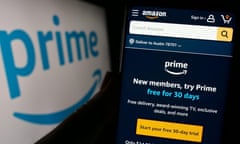 Amazon's website and the Prime logo