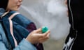 Children use vaping products in London