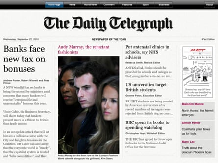 The Telegraph's new iPad app