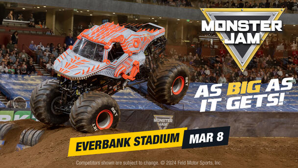 Monster Jam - Everbank Stadium - iHeart Exclusive Offer- 20% Off Tickets!