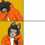 Furry Drake Hotline Bling meme