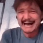 Pedro Pascal crying GIF Template