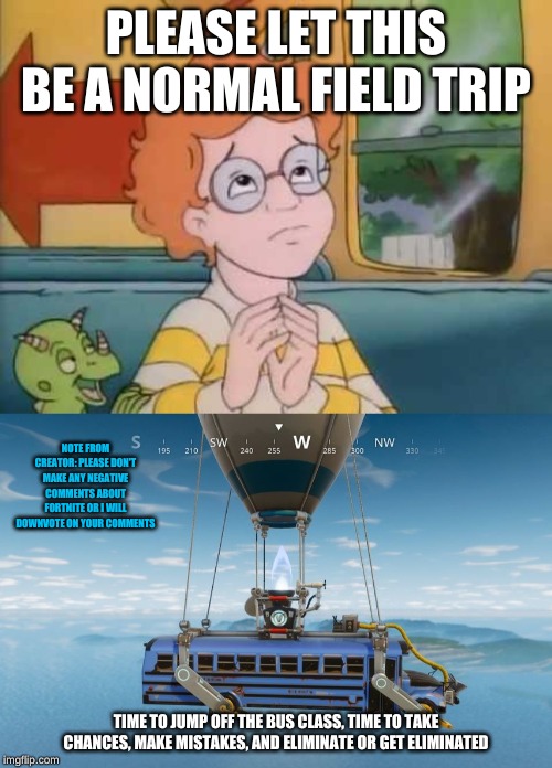 Magic School Bus Meme Arnold image.