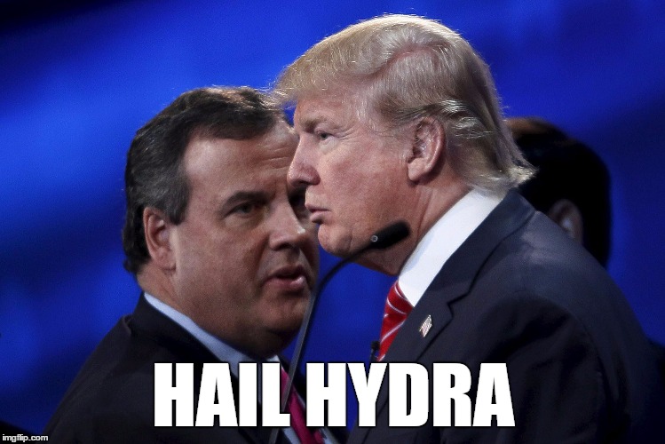 Hail Hydra | HAIL HYDRA | image tagged in hail hydra,donald trump,marco rubio | made w/ Imgflip meme maker