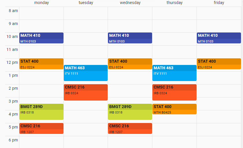 Fall 2021 Class Schedule Feedback Megathread r/UMD