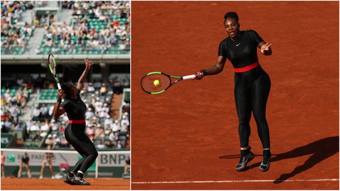 Serena Williams catsuit