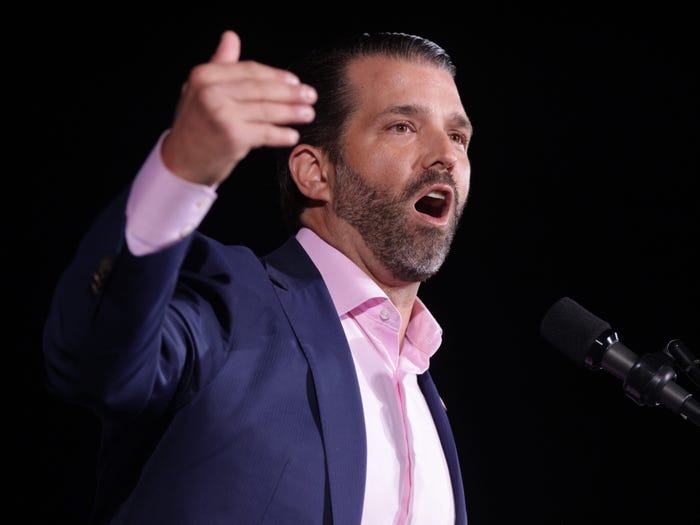 Donald Trump Jr. speaks.