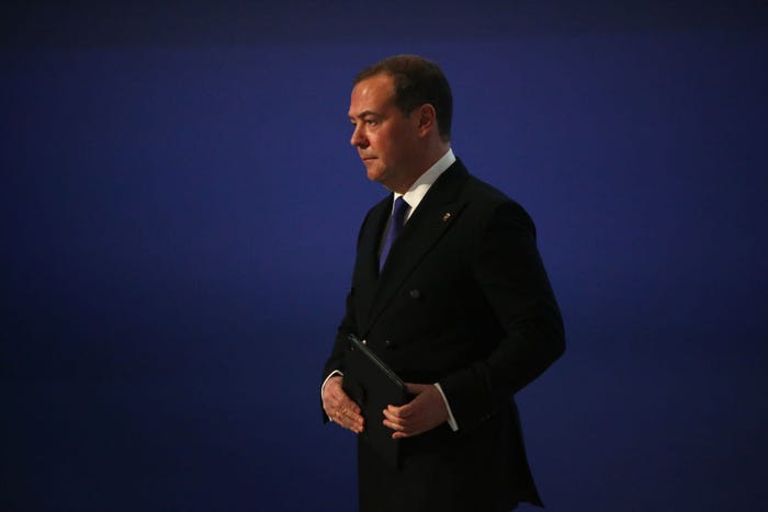 Former Russian President Dmitry Medvedev.