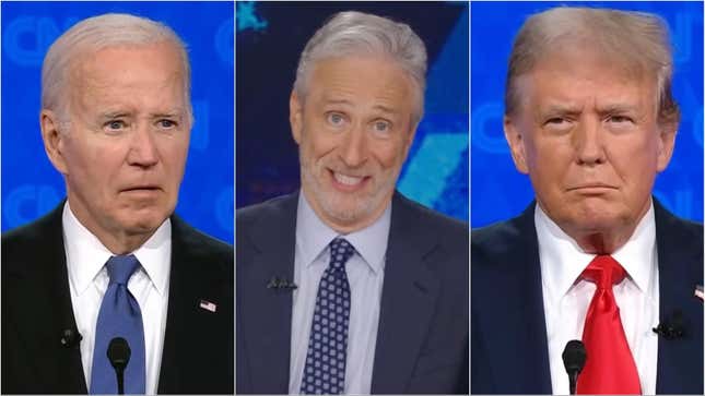 Jon Stewart reacts to Joe Biden vs. Donald Trump debate