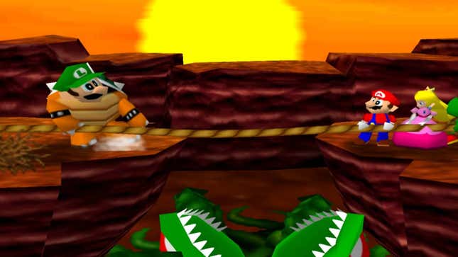 A screenshot from Mario Party 64