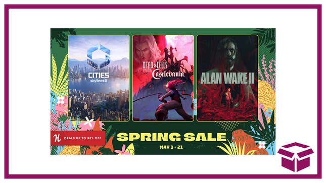 Humble Bundle's spring sale graphic near The Inventory logo