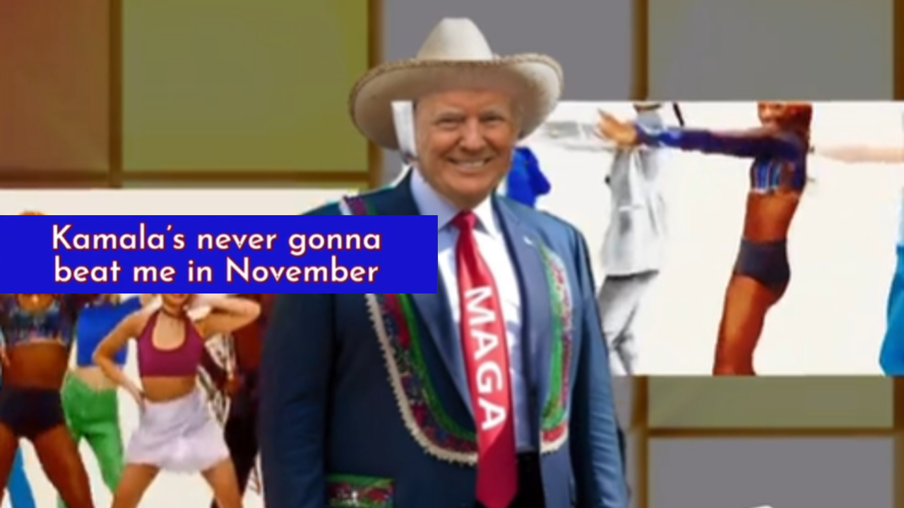 Donald Trump in a sombrero meme.