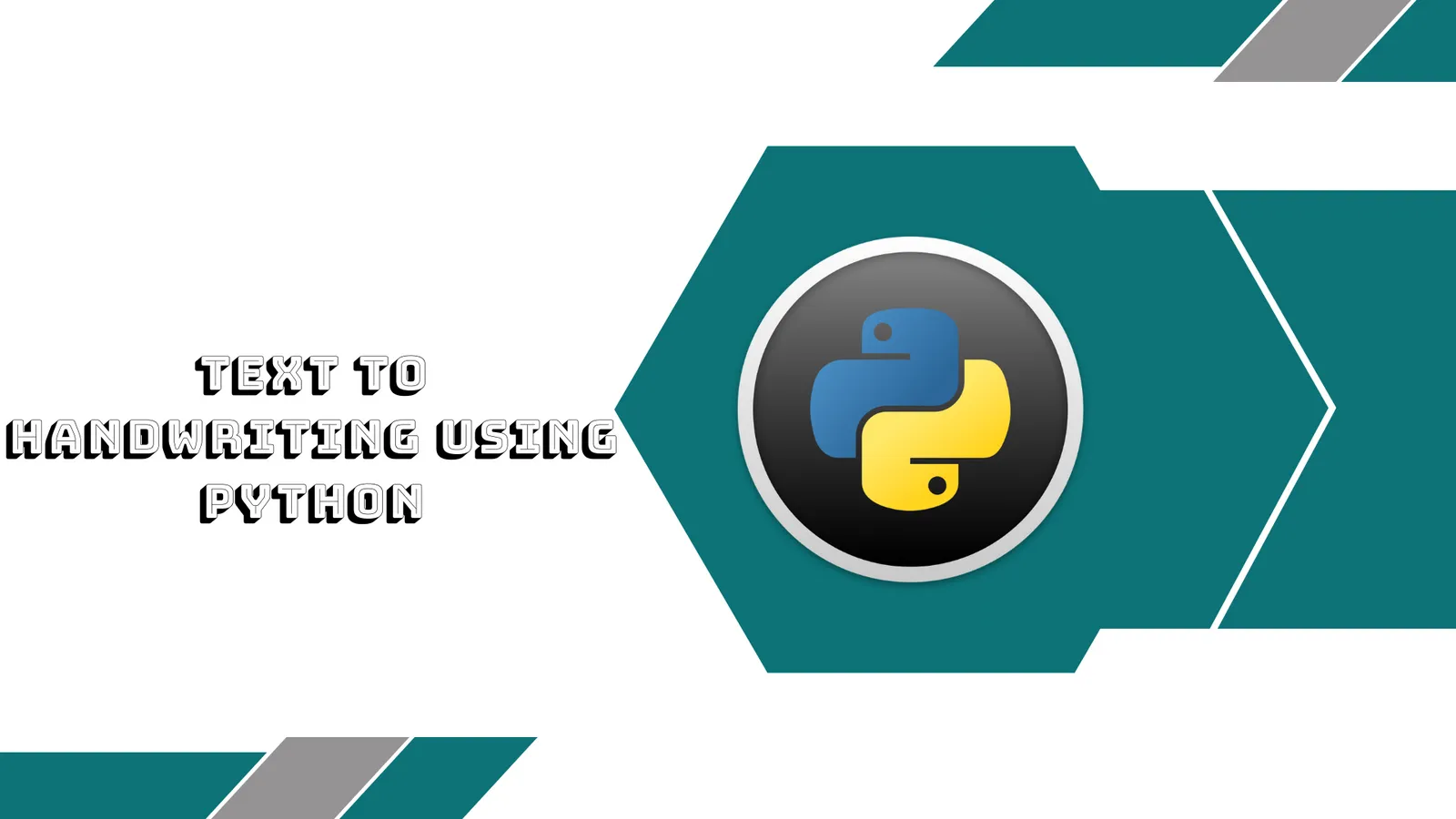 Python Text to Handwriting Tutorial