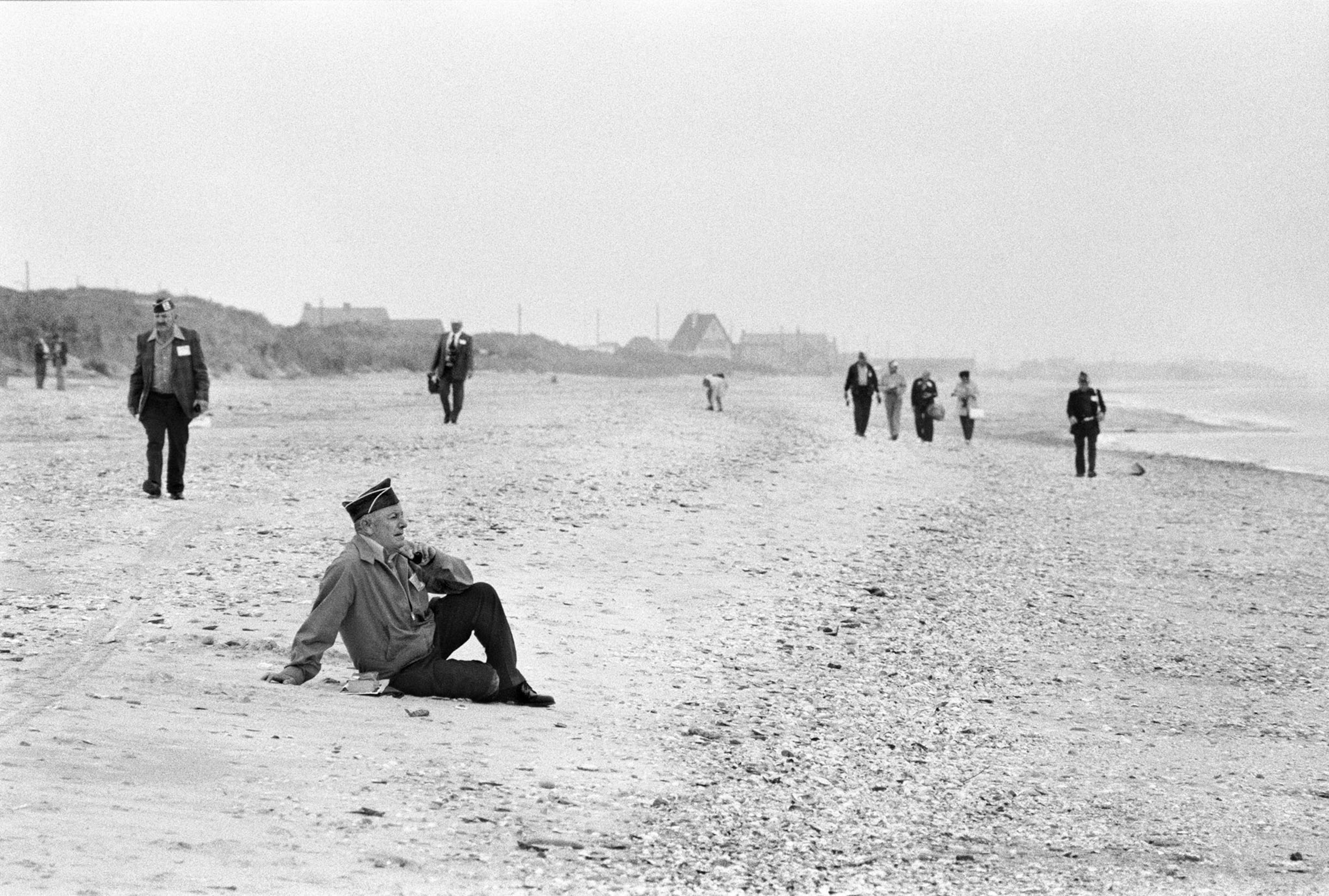 veteran on a beach