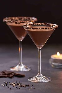 Non Alcoholic Chocolate Martini Mocktail 2