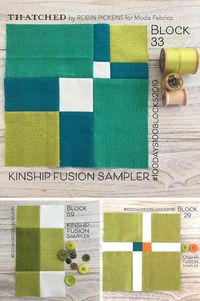 Thatched Fabric Kinship Fusion Sampler - Robin Pickens