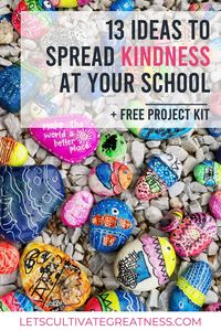 Spread positivity with these 13 awesome and doable kindness project ideas! This is perfect for your middle or high school student council looking for ideas for Random Acts of Kindness week or for service and spirit project ideas! #studentcouncil #leadership