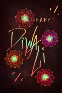 #greetingcard #teenart #wallpaper #diwali
The aim of this piece was to illustrate candles, each inside a flower, with the text centered in the illustration. I used mostly warm colors, such as pinks, reds, yellows, and oranges, and added an electric bluish-green flame to provide a dazzling contrast. The blooming candles emphasize bright opportunities sprouting from new beginnings—a key reason why Diwali is celebrated.